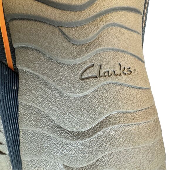 Clarks Gilby McKinley Duck Boots Waterproof Lace Up Women Size 8M Brown/Orange - Picture 10 of 12